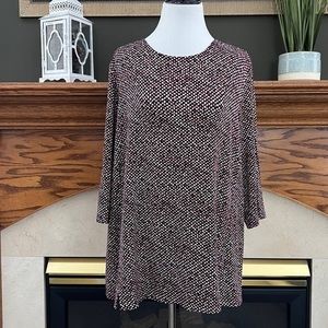 J. Jill Wearever Collection Women's 3/4 Sleeve Tunic Top Sz.‎ XL